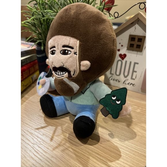 Bob Ross Kidrobot® Plush Doll, The Joy of Painting -New -8.5" tall - Picture 5 of 7
